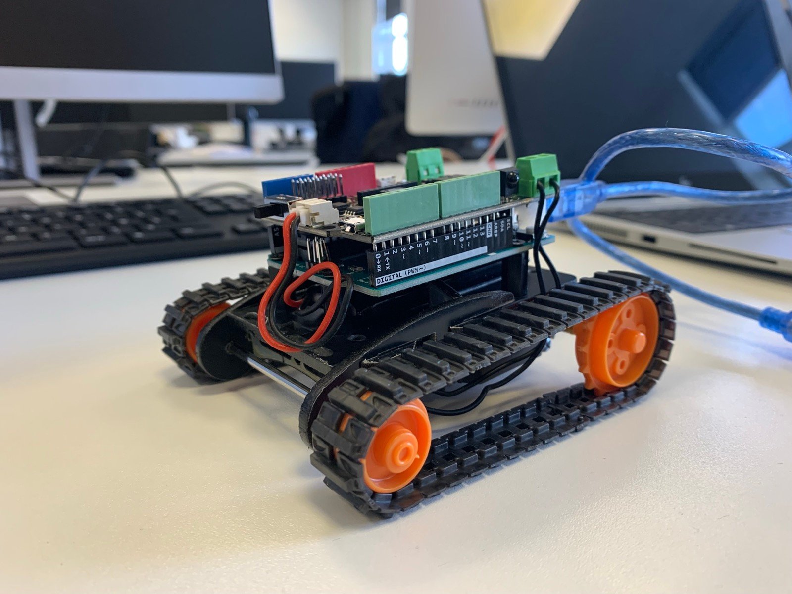 Robot built during an ARK STEM Explorers session